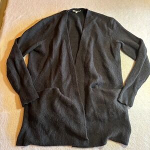 Madewell Women's S Black Open Merino Wool Alpaca Front‎ Cardigan Sweater  Knit